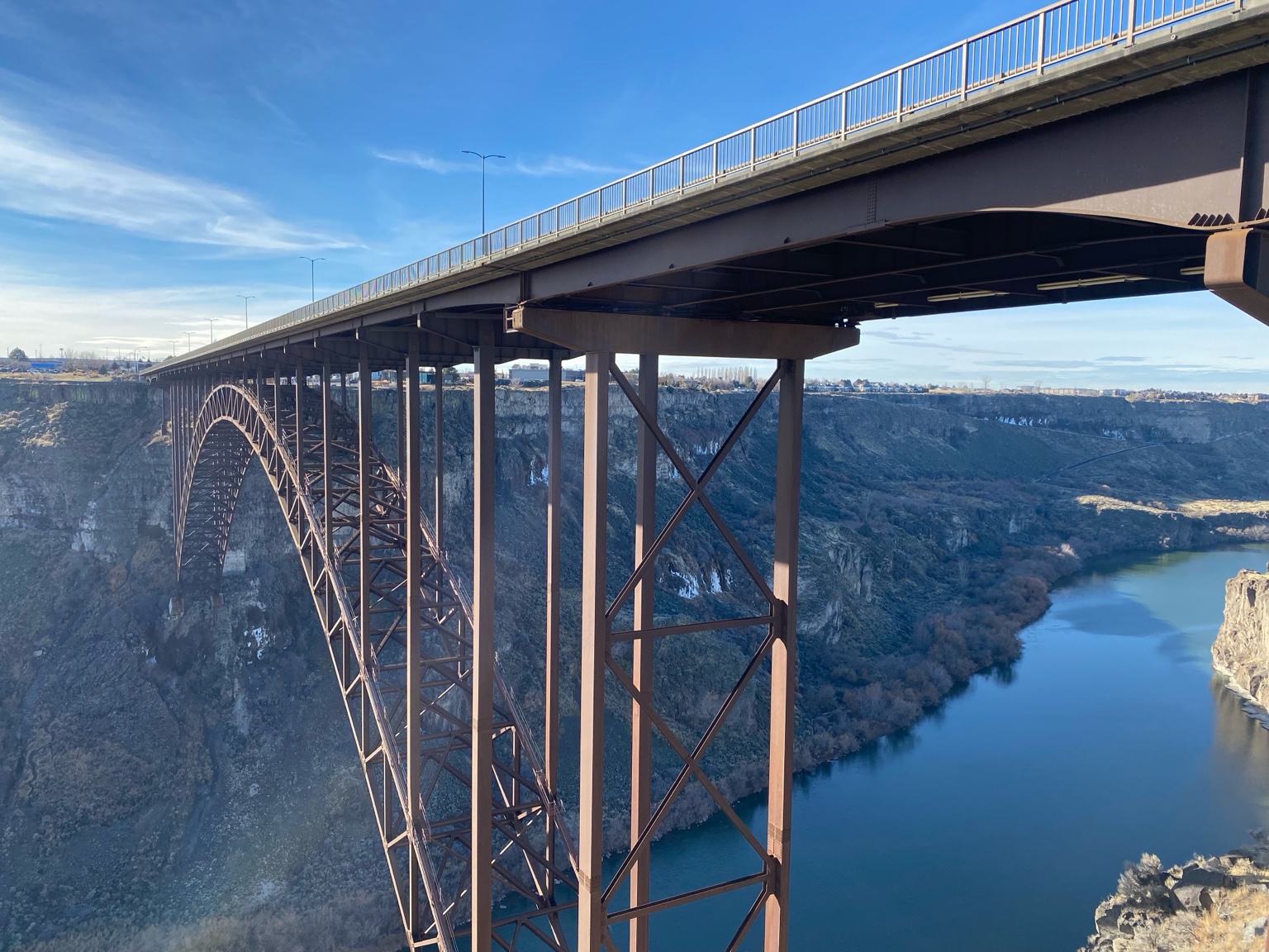 Perrine Bridge spanning the Snake River canyon
